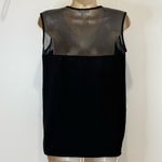Helmut Lang  Mesh Layered Tank Top XS V Neck Black Edgy Minimal Party Whimsigoth Photo 3