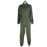 RTA Halima Utility Front Zip One Piece Jumpsuit Tomboy Green Size S Photo 4