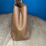 Tory Burch  Carter Smooth Leather Tote Aged Vachetta Tan Shoulder Bag Large Photo 3