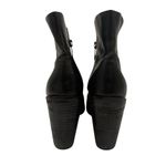 Rag and Bone  Black Noelle Peep Toe Leather Ankle Booties Size 39 / 9 Photo 3