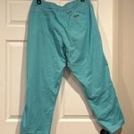 Med couture easy flex x large, scrub pant light teal/blue color w/purple accent Photo 4