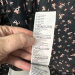 Billabong  Women’s Black Floral Peasant Boho Long Sleeve Top Size Small NWOT Photo 9