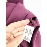 Chiara Boni  Skylar Midi Zip Purple Gown Cold Shoulder Size Small NEW Photo 4
