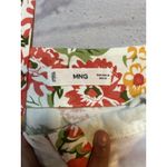 MNG Mango Floral Romper Medium White Red Rose Print – Missing Belt Photo 3