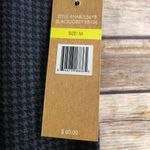 Hope & Harlow Houndstooth Pull On Ankle Pants Size Medium NWT Black Photo 3