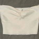 Altar'd State  Cream Knotted Tube Top Photo 0
