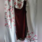 NWOT Women's Off Shoulder Sweetheart Red Black Floral Lace Dress Size S Photo 1