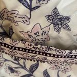 Floral Reversible Quilted Cotton Jacket: Oversized Boho Bomber Blue Size XL Photo 6