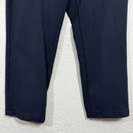 J Jill Stretch Ponte Pants 8 Cropped Elastic Waist Minimal Capsule Career Office Black Photo 5