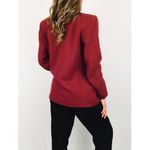 Vintage Single Breasted Pure Wool Blazer | Size M Red Size M Photo 6