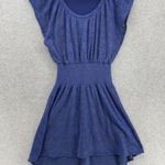 Leifnotes Women's Pull Anthropology Fit And Flare Cap Sleeve Solid Blue XS Photo 0