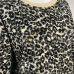 Loft  Leopard Print Fleece Shirt Size Medium Photo 1