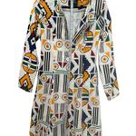 Tribalbyn Women Jacket Size S White Patterned 100% Cotton Long Sleeve Blazer Fit Photo 1