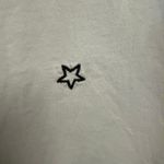 PINK - Victoria's Secret PINK Gray VNeck Tee Size Small Embroidered Stars Casual Photo 1