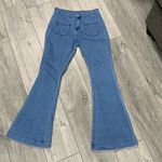 Vintage Style Flare Big Front Pocket Jeans Size M Photo 0