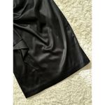 White House | Black Market Sz 6 Black Satin Mini Strapless Dress Cocktail Formal Photo 2