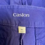 Caslon Shorts Womens 6 Petite Purple Cotton Mid Rise 8" Inseam Pockets Photo 4