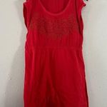 Kimchi Blue 🦋  Urban Outfitters Pink Coral Beaded Cold Shoulder Mini Dress Tunic Photo 0
