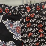 Jaase  Size Medium New Black Boho Skirt Flowy Mini Floral Pattern Photo 4