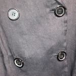 DKNY Black Donna Karan New York Cropped Linen Jacket Size Small Photo 3