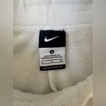 Nike Women's drawstring fleece White Sweatpants Photo 4