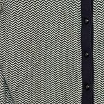 Lands' End Lands’ End The Outfitters Navy Chevron Cardigan Classic Preppy Knit M Photo 7