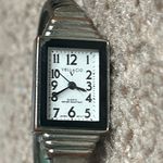 Vellacio women’s vintage silver/black zebra print bangle bracelet watch one size Silver Photo 1