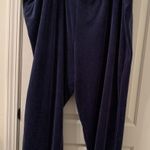 Ava & Viv  Womens 3X Velour Jogger Pants Pockets Navy Blue Photo 0