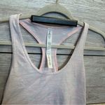 Lululemon  size 10 cool Razorback Stripe light pink and grey Tank Top Photo 2