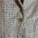 Ann Taylor  NWT Fringe Tweed Shawl Collar Jacket‎ Size 10T Photo 4