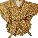 Snake print dolman sleeve romper Ladies OSFM Vneck vacation beach wear essential Brown Size undefined Photo 0