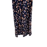 Hutch  Leopard‎ Print Jumpsuit Wide Leg Ruffle Navy Blue Size Medium Photo 7