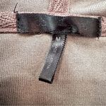 Daisy Fuentes Retro Y2K Brown Velour Zip Hoodie Lace Trim Size M Photo 5