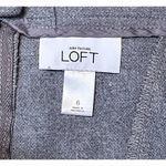 Ann Taylor  Loft Womens‎ Skirt Size 6 Gray Stretch 30" Waist 21" Length Photo 4
