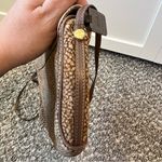 Borbonese Redwall Brown Leather‎ Made In Italy Vintage Top Zip Crossbody Purse Photo 6