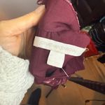 Jonathan Simkhai Metallic Vine Jacquard Mock Neck Puff Sleeve Cocktail Dress Red Size 4 Photo 5