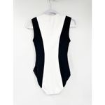 Carmen Marc Valvo Women's Plunge One-piece Swimsuit In Black White 8 Photo 2