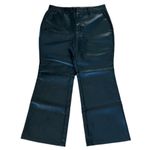 Bagatelle  Black Faux Vegan Leather High Rise Wide Leg Pants Size Large Photo 1