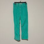 Levi's Ribcage Straight Ankle Corduroy Pants Green Size 25 Photo 1
