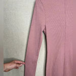 ASTR The Label Blush Ribbed Long Sleeve Bodycon Dress Knee Length Size M Photo 7