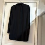 Athleta  Black Pranayama Restore Wrap Cardigan Sweater Womens Large Open Front Photo 5