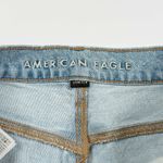 American Eagle  Womens Size 2 Short Stretch Light Wash Jeans Raw Hem Skinny Photo 6
