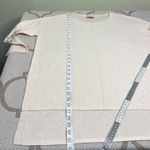 Kerisma  Elegant Cream Mercerized wool blend lightweight high low sweater, M/L Photo 5