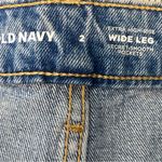 Old Navy Size 2 Extra High Rise Wide Leg blue jeans Secret smooth pockets NWT Photo 6