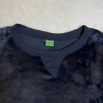 Honeydew Velour Velvet Pullover Crewneck Sweatshirt Size XXL Casual Loungewear Blue Photo 2