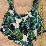 Banana leaf Swim Suit Top In Size Small Green Photo 2