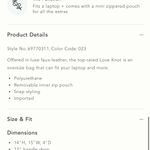 Anthropologie Love Knot Slouchy  Bag Photo 5