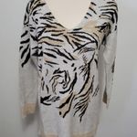 Chico's  tiger stripe knit tunic sweater size 0 (small) Photo 0