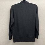 Athleta  Front Wrap V-Neck Pullover Sweatshirt S in Charcoal Gray Photo 3