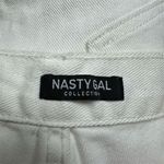 Nasty Gal Women's Redial High-Rise Straight Leg Jeans White Size 8 Photo 3